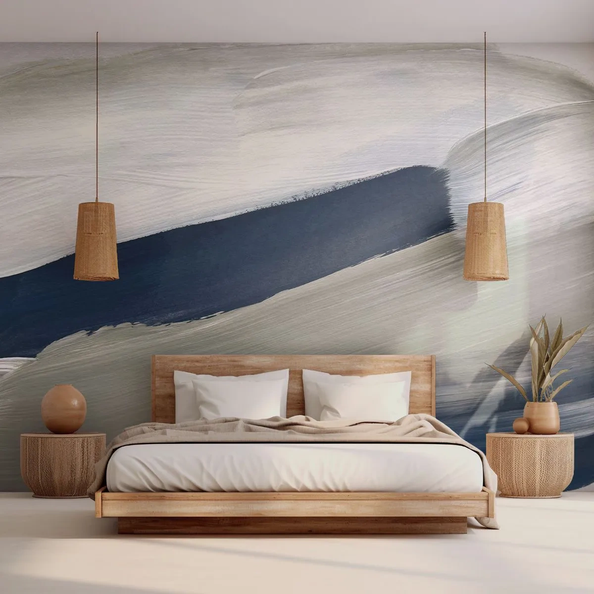 Fototapet Standard Eco - Möte med vitt - Bit, Minimalistisk, Modern - 250x175 cm