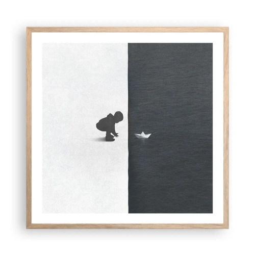 Affisch i ram av ljusek - En stor expedition - 60x60 cm