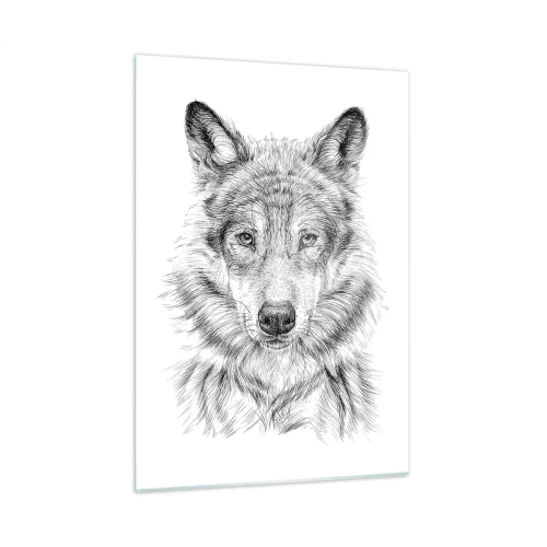 Glastavla - Bild på glas - En född ledare - 50x70 cm