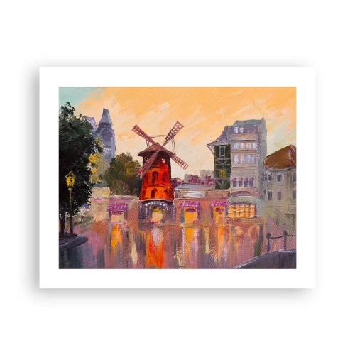 Affisch - Ikoner av Paris – Moulin Rouge - 50x40 cm