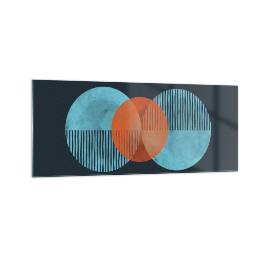 Glastavla - Bild på glas - Symmetrisk komposition - 100x40 cm