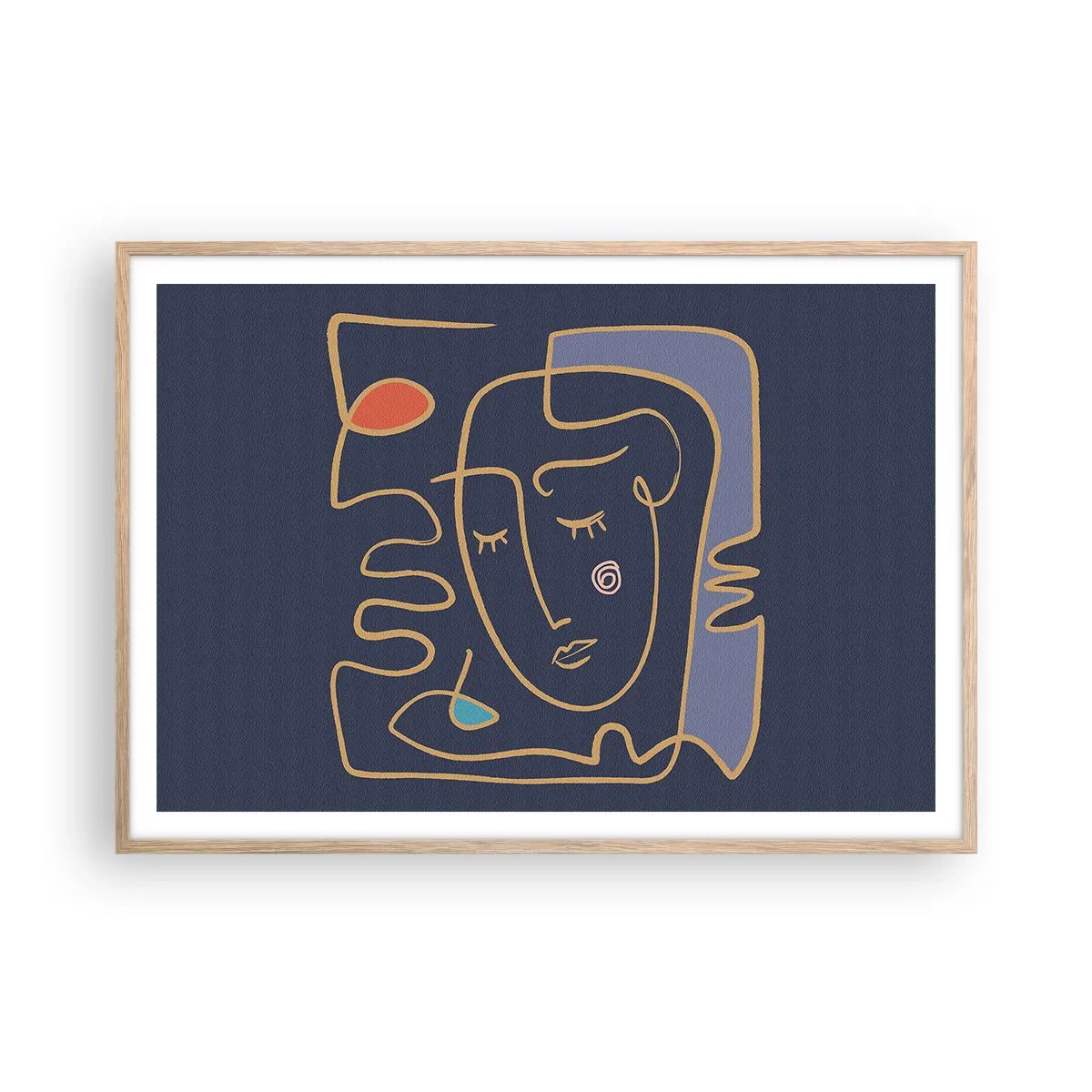 Affisch i ram av ljusek - I drömmarnas värld - 100x70 cm