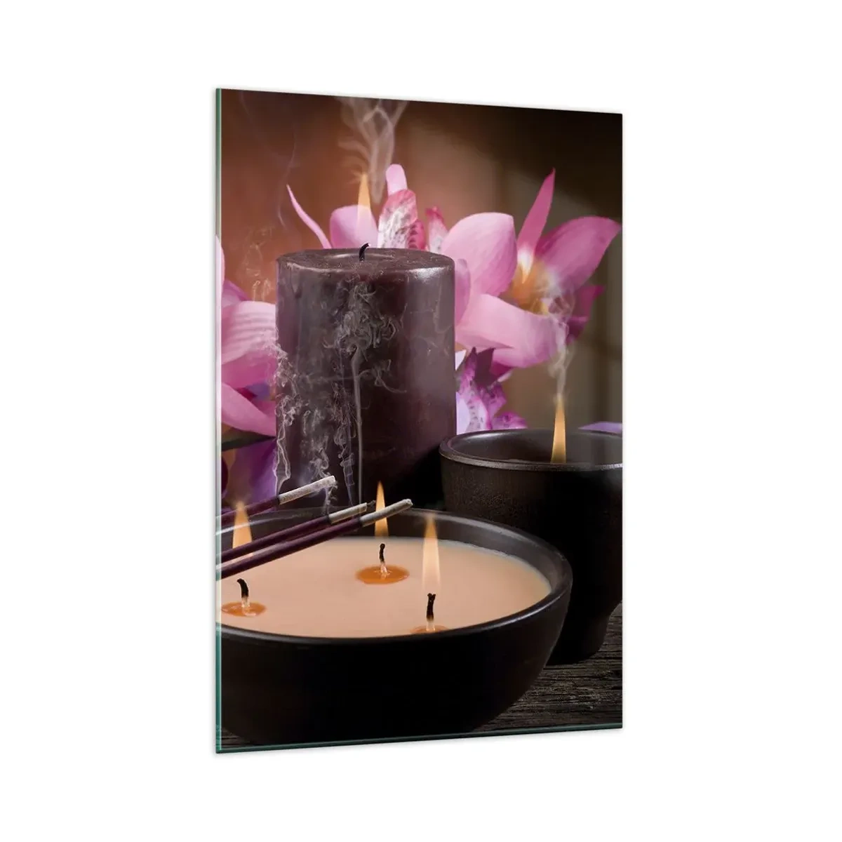 Glastavla - Bild på glas - Rensa hjärnan, lugna ner kroppen - 80x120 cm