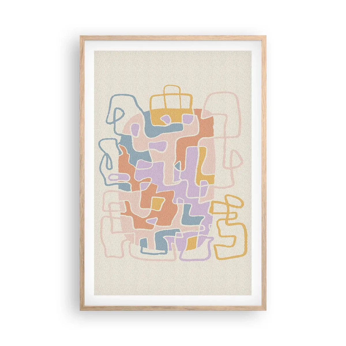 Affisch i ram av ljusek - Labyrint - ett glädjefyllt äventyr - 61x91 cm