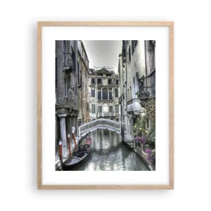 Affisch i ram av ljusek - Tyst begrundan sedan några sekel - 40x50 cm