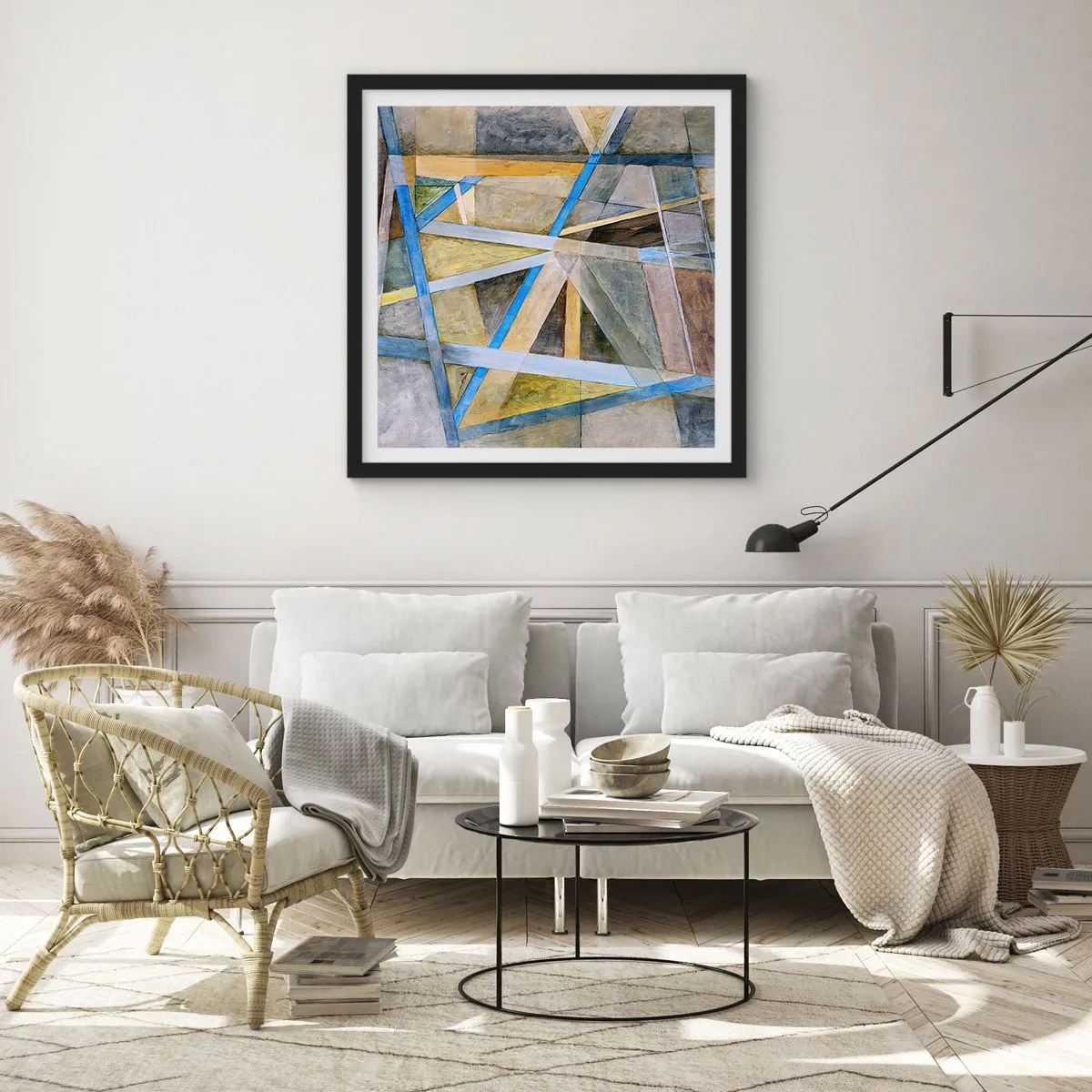 Affisch i svart ram - Rakt fram eller diagonalt? - 30x30 cm