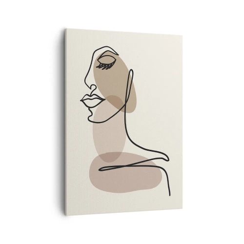 Canvastavla - Bild på duk - Skönhetens säkra linje - 50x70 cm