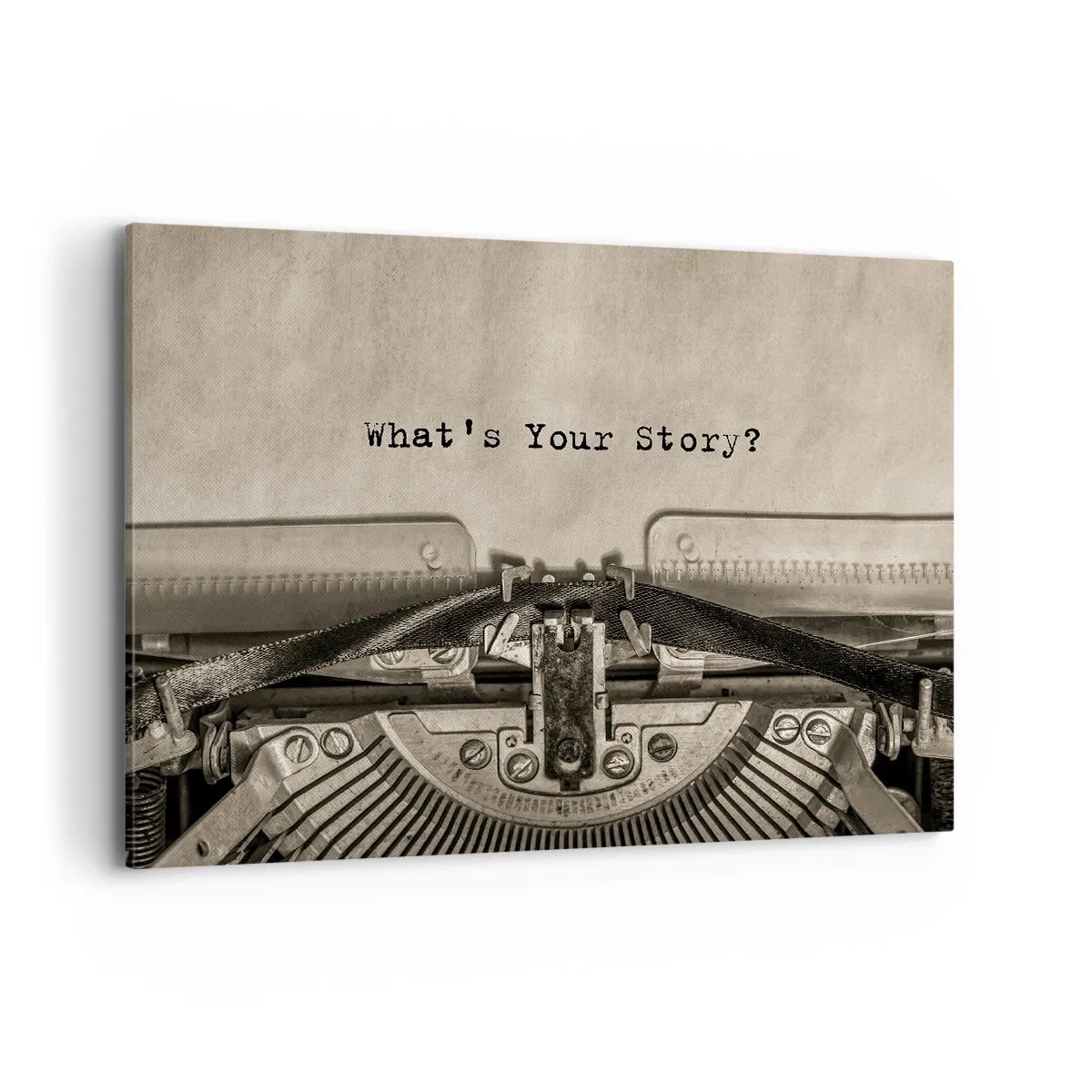 Canvastavla - Bild på duk - Svara mig - 100x70 cm