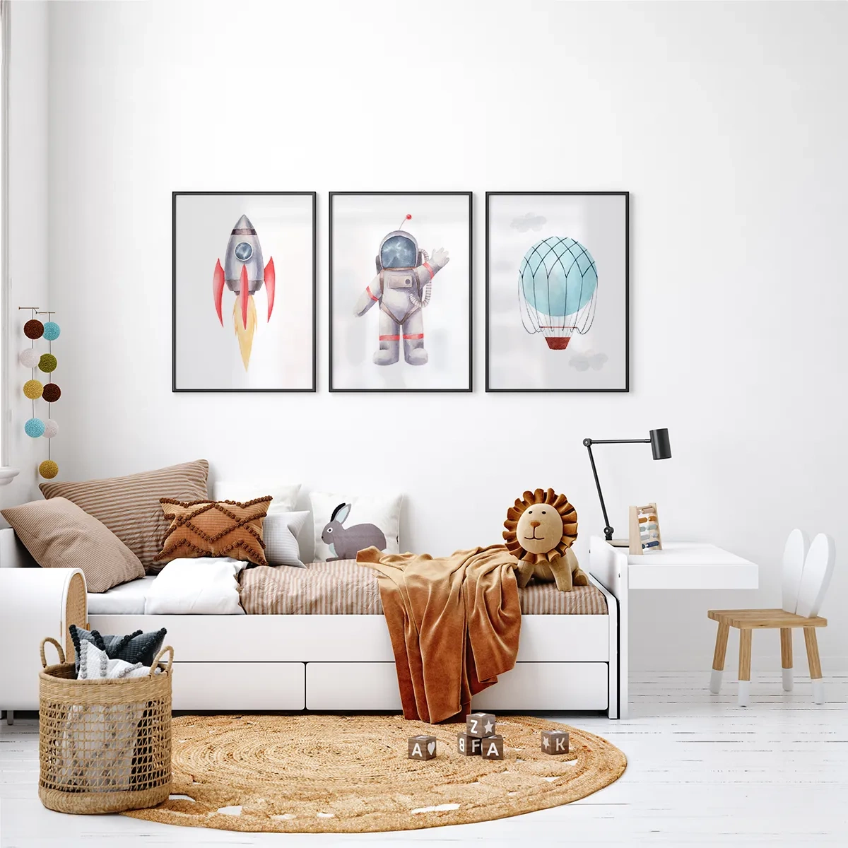 Space travel - Inspiration till ett barnrum