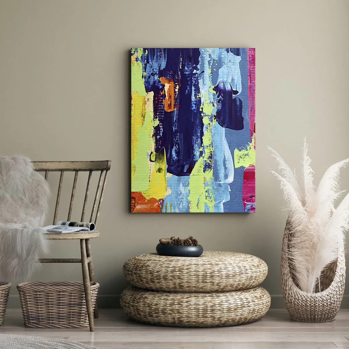Canvastavla - Bild på duk - Livet är skönt! - 50x70 cm