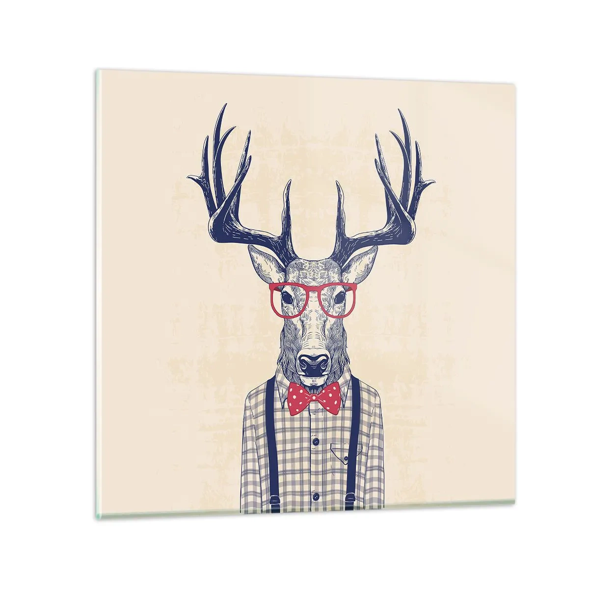 Glastavla - Bild på glas - Rolig extravagans - 70x70 cm