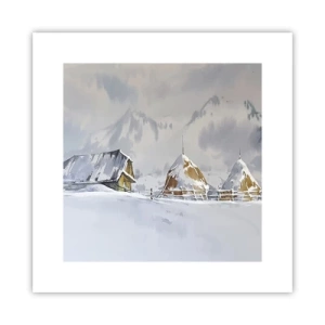 Affisch - I snödalen - 30x30 cm