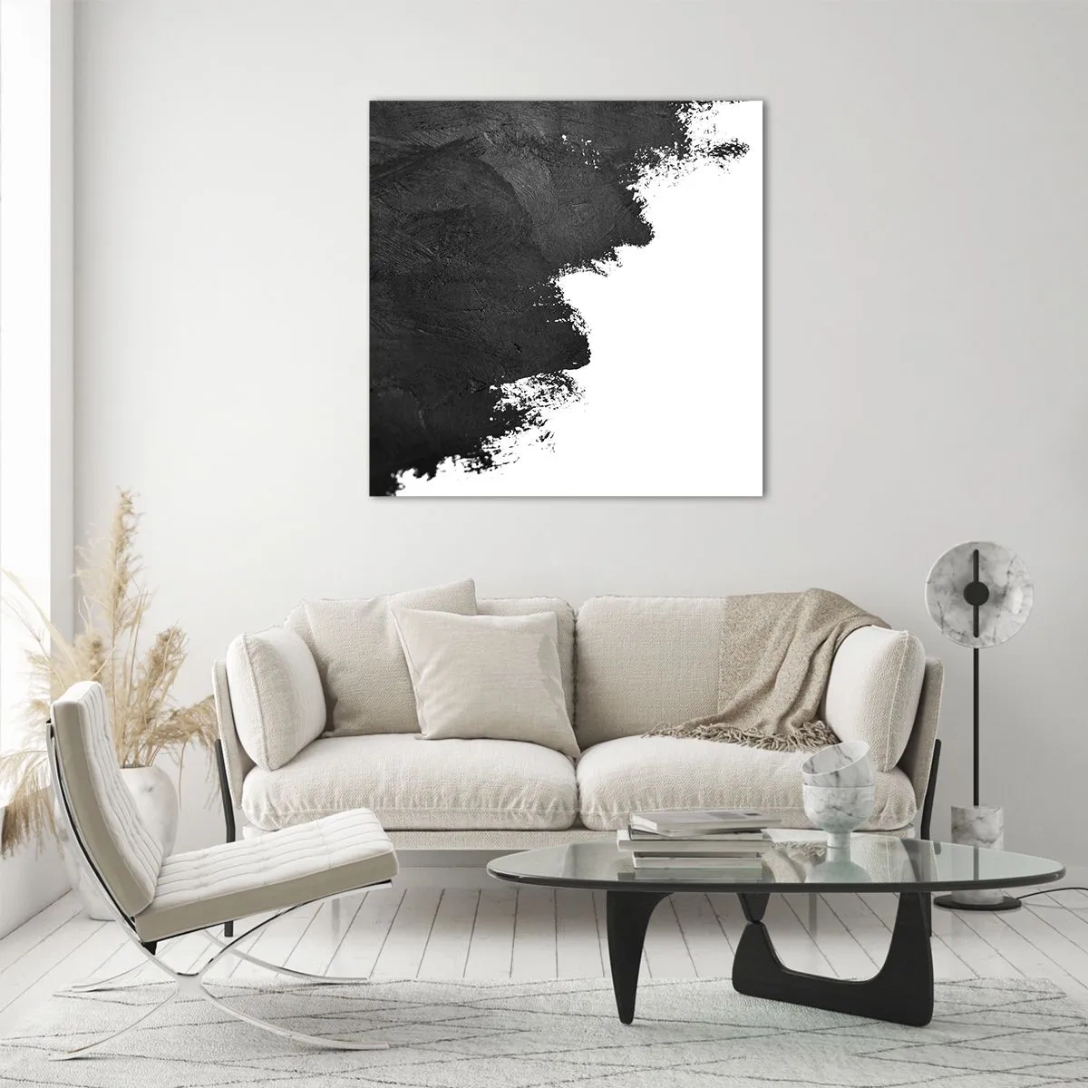 Glastavla - Bild på glas - Element: jord - 40x40 cm