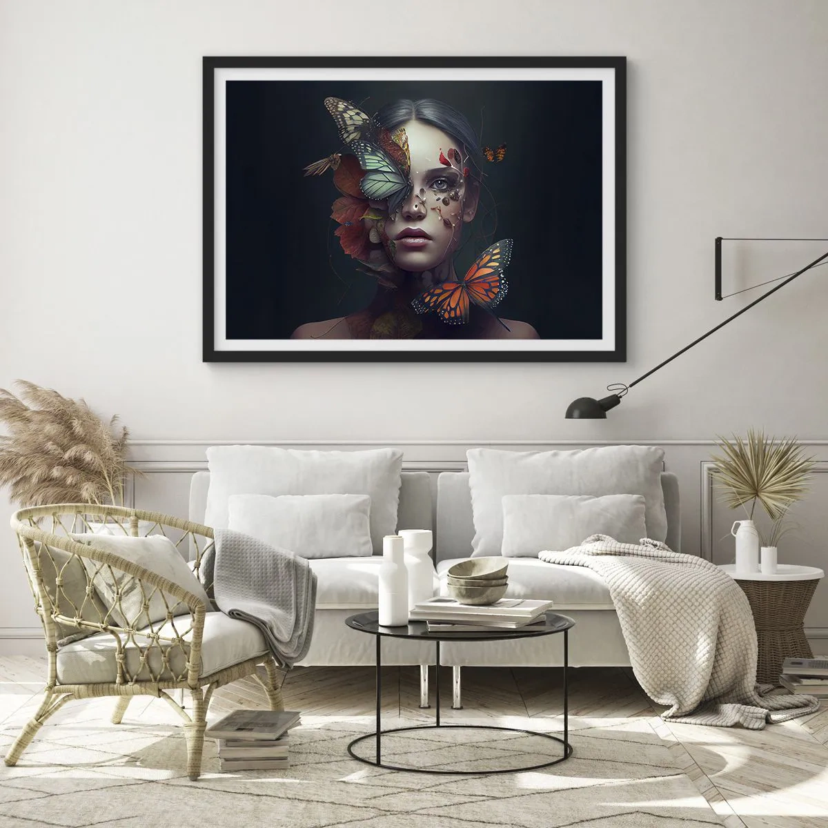 Affisch i svart ram - En underbar metamorfos - 70x50 cm