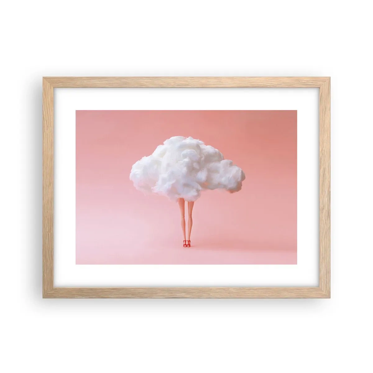 Affisch i ram av ljusek - Söt utfästelse - 40x30 cm