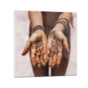 Glastavla - Bild på glas - Gåva för dig - 40x40 cm