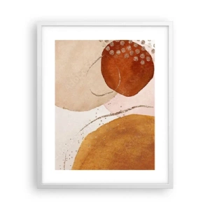 Affisch i vit ram - Rundhet och rörelse - 40x50 cm