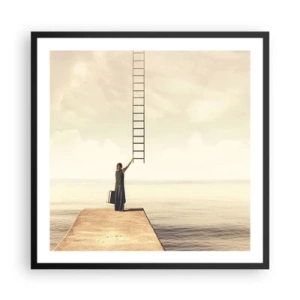 Affisch i svart ram - Magisk resa - 60x60 cm