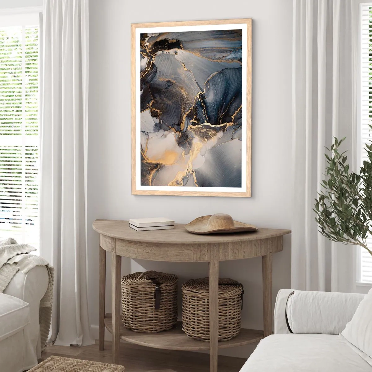 Affisch i ram av ljusek - En stens liv - 61x91 cm