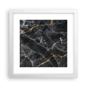 Affisch i vit ram - Stenens interna liv - 30x30 cm