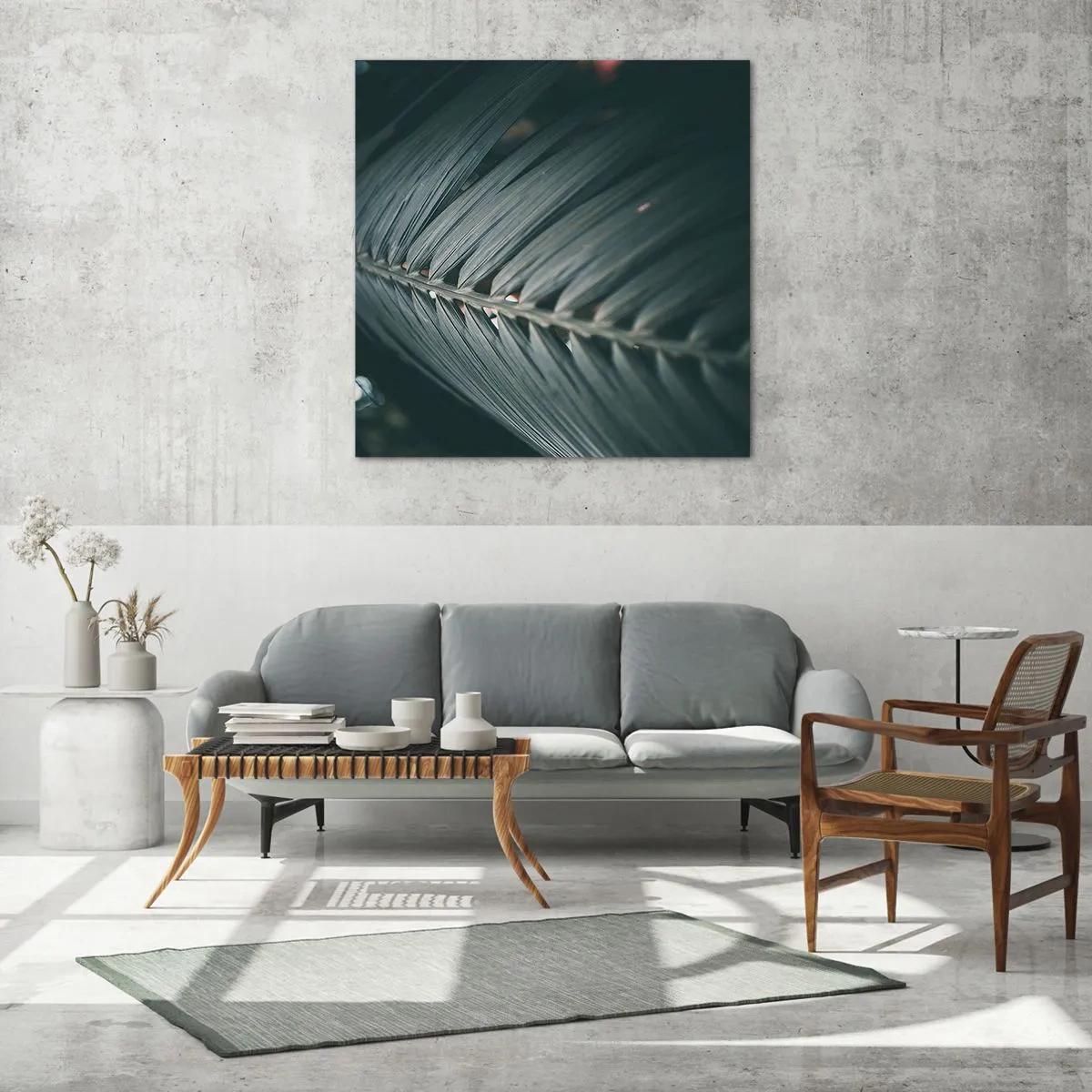 Glastavla - Bild på glas - Naturens precision - 70x70 cm