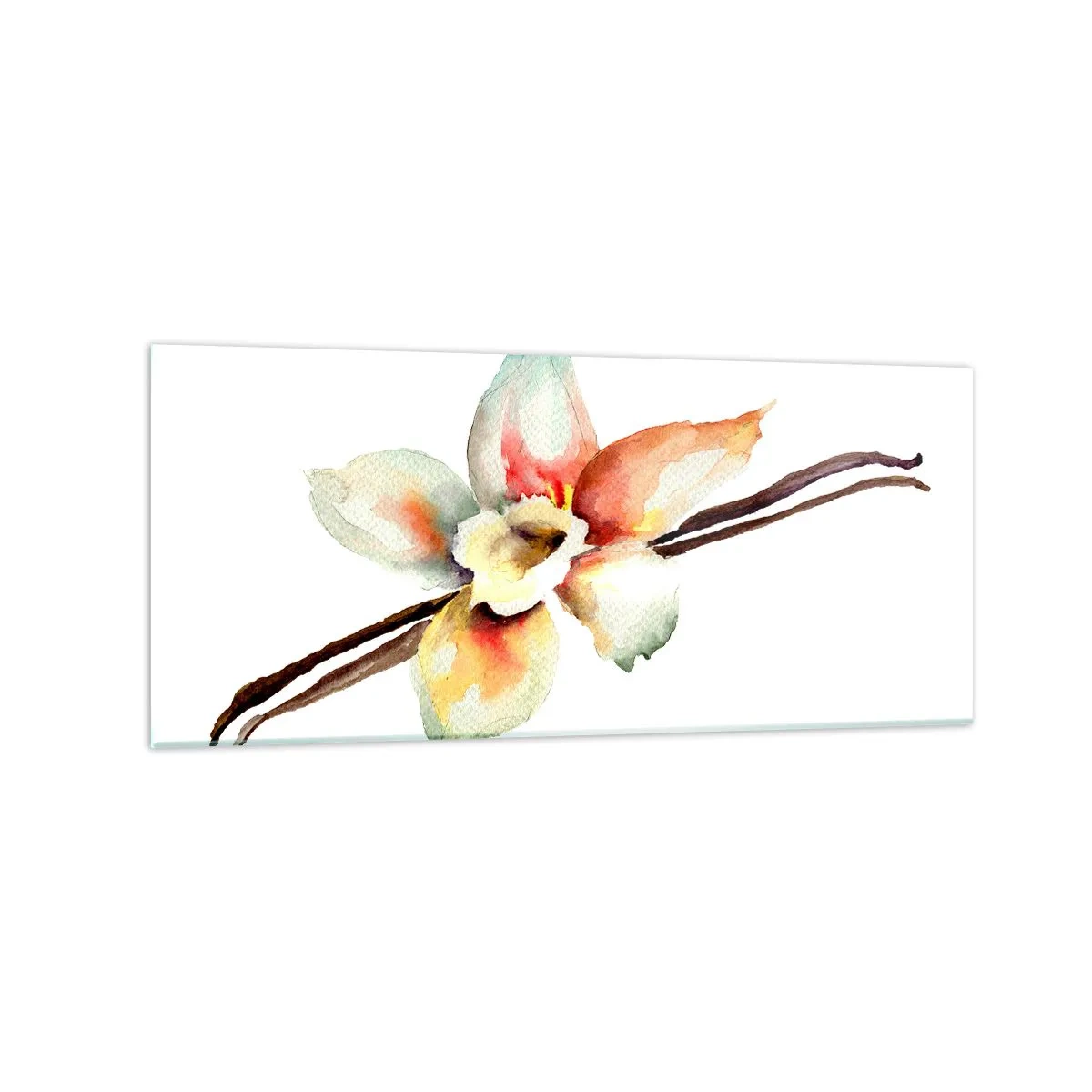 Glastavla - Bild på glas - Söt målning - 120x50 cm