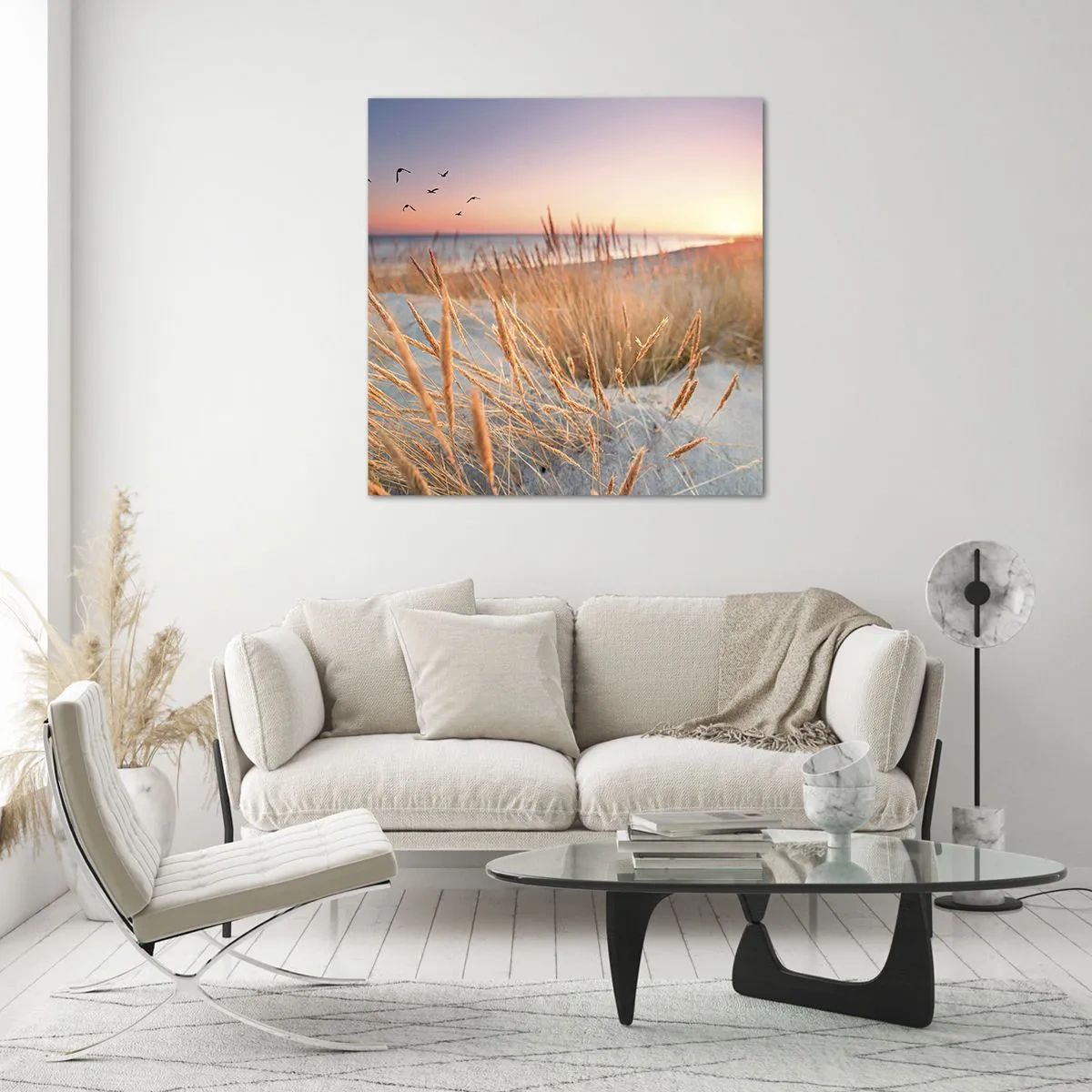 Glastavla - Bild på glas - Östersjövaggvisa - 70x70 cm