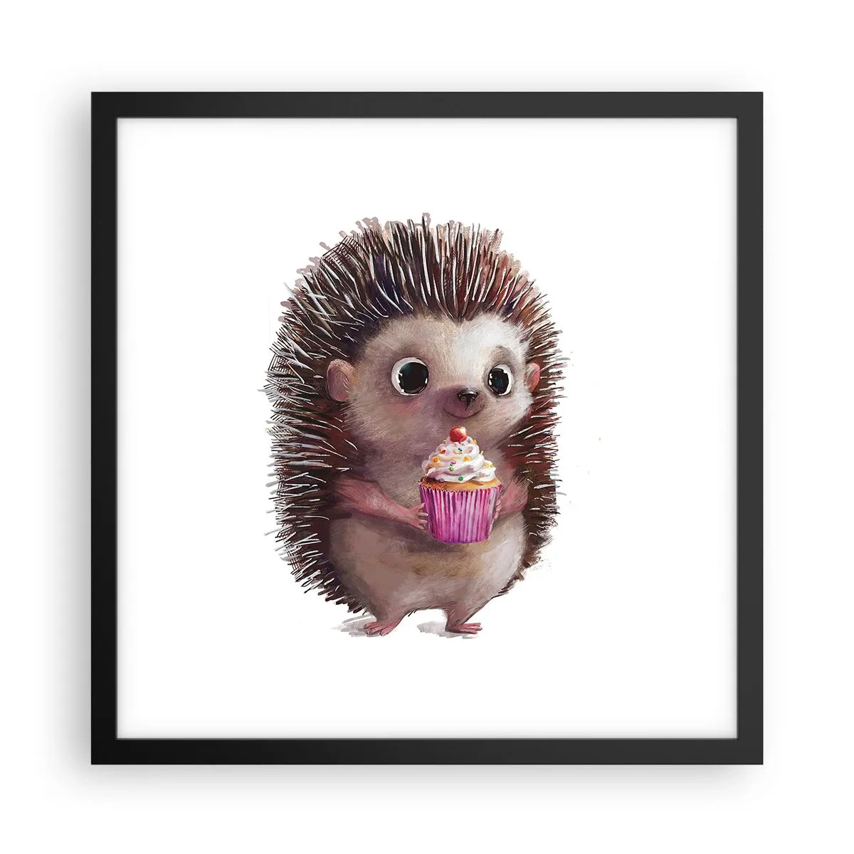 Affisch i svart ram - Varje dag är helgdag - 40x40 cm