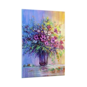 Glastavla - Bild på glas - Sommarängens gåva - 50x70 cm