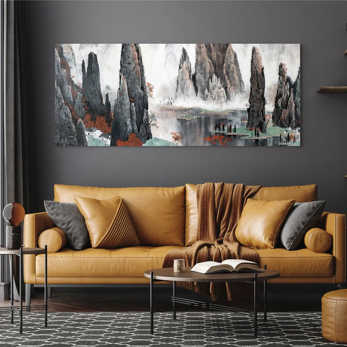 Glastavla - Bild på glas - Mäktiga vakter - 160x50 cm