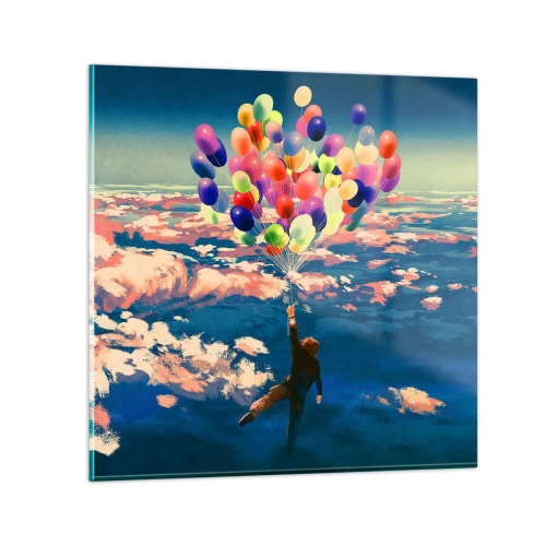 Glastavla - Bild på glas - Uppfylld barndomsdröm - 60x60 cm