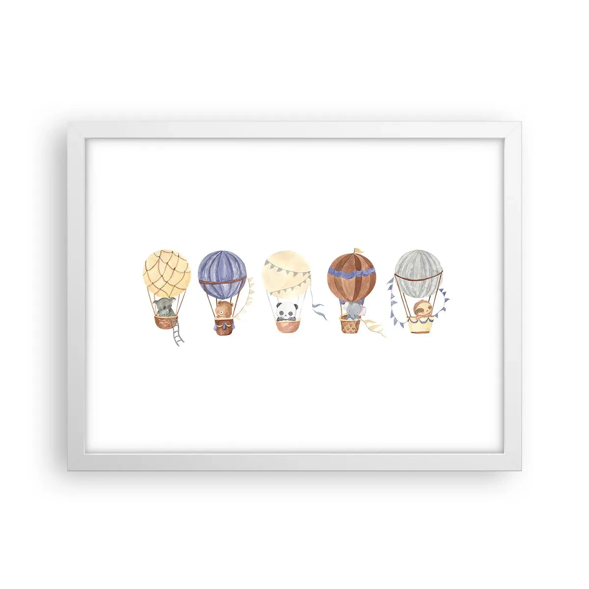 Affisch i vit ram - Vänner på en resa - 40x30 cm