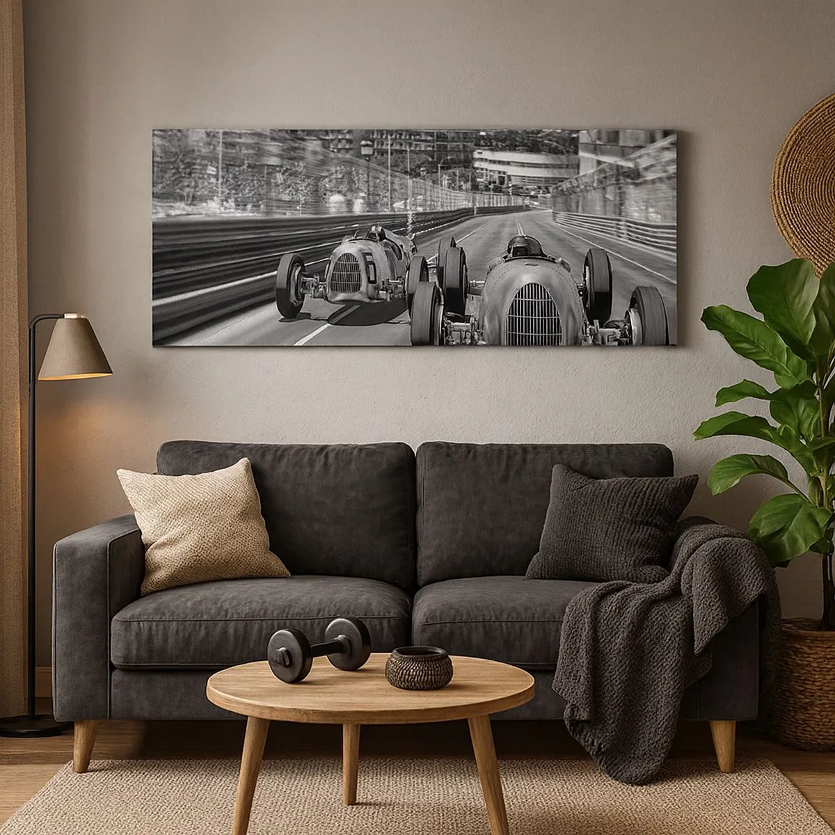 Canvastavla - Bild på duk - För länge sedan i Monte Carlo - 100x40 cm