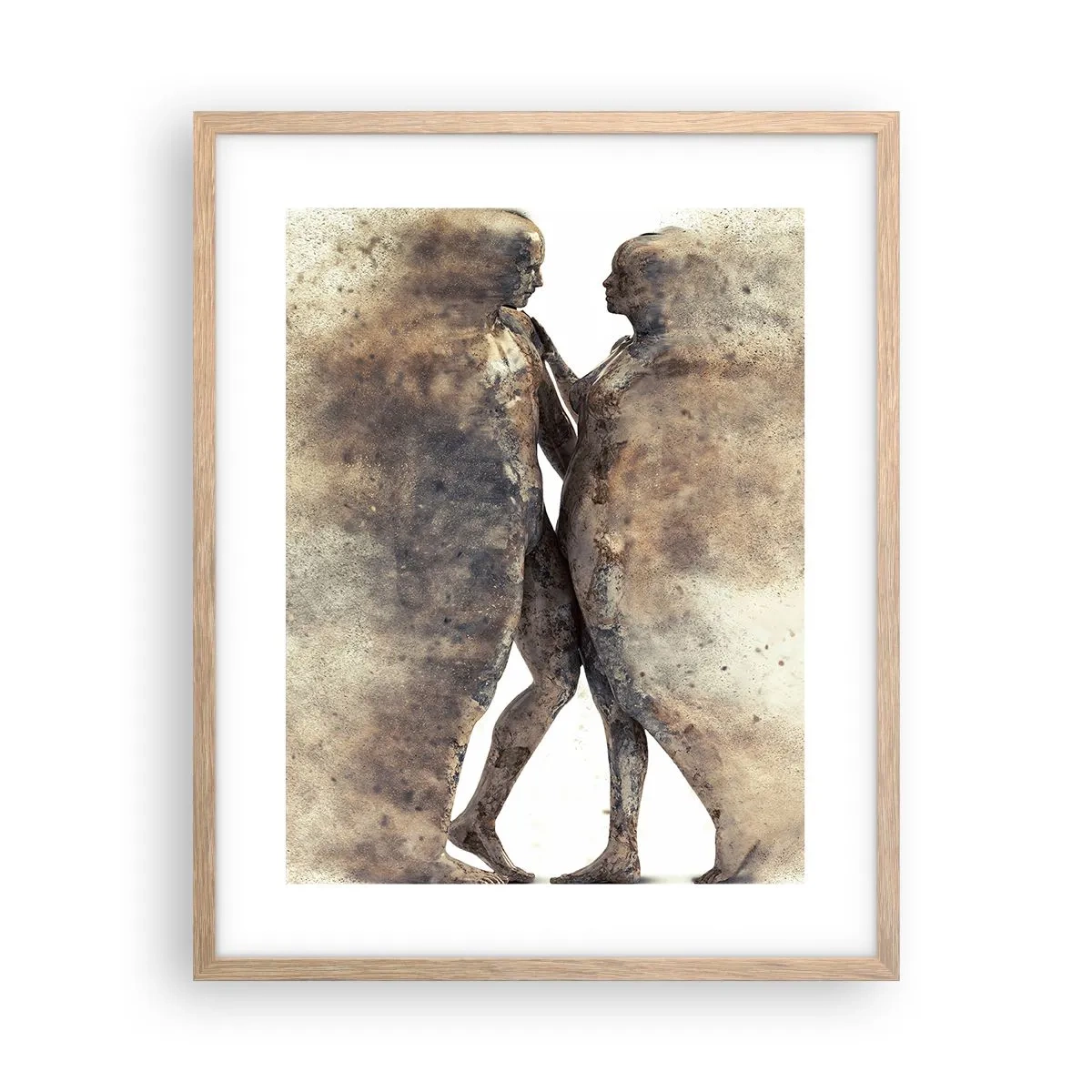 Affisch i ram av ljusek - Uppstådda ur aska för att älska - 40x50 cm