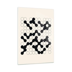 Glastavla - Bild på glas - Kinesiskt spel - variation - 50x70 cm