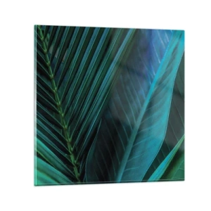 Glastavla - Bild på glas - Grönskans anatomi - 40x40 cm