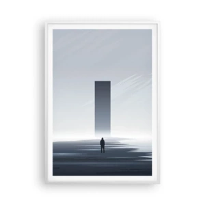 Affisch i vit ram - Möjlighet eller hot? - 70x100 cm