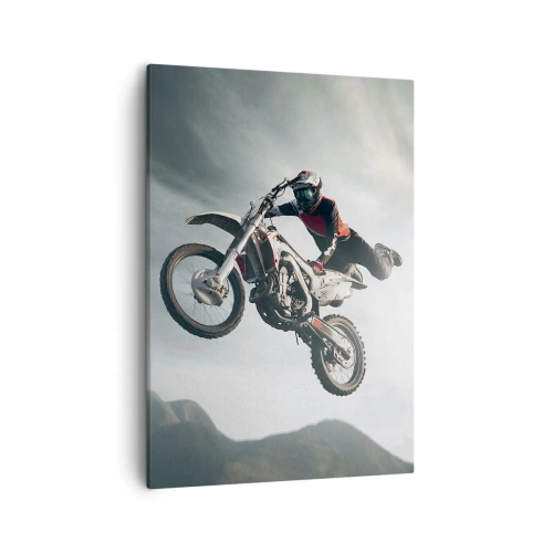 Canvastavla - Bild på duk - No risk, no fun - 50x70 cm