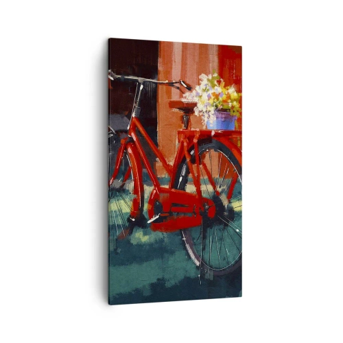Canvastavla - Bild på duk - I want to ride my bicycle - 45x80 cm