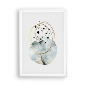 Affisch i vit ram - I rummets famn - 70x100 cm