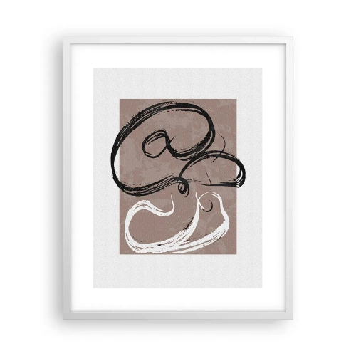 Affisch i vit ram - Komposition - sökande efter fullständighet - 40x50 cm