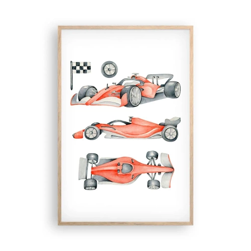 Affisch i ram av ljusek - Att komma ikapp en dröm - 61x91 cm