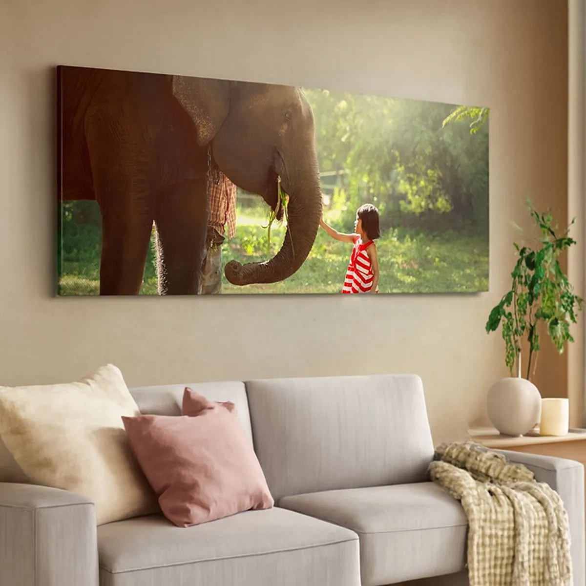 Canvastavla - Bild på duk - Vänskapens styrka - 100x40 cm