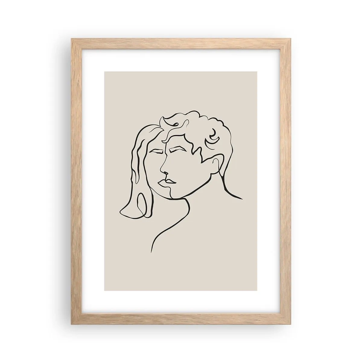 Affisch i ram av ljusek - Och enighet har blivit - 30x40 cm