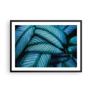 Affisch i svart ram - Livslinjer - 70x50 cm