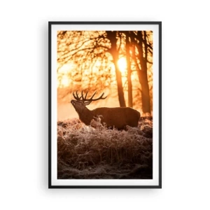 Affisch i svart ram - Jägarens dröm - 61x91 cm