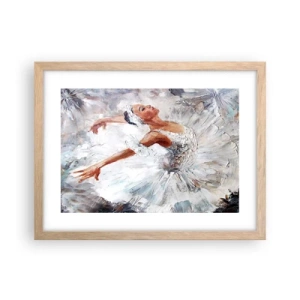 Affisch i ram av ljusek - Fin och lätt som tyll - 40x30 cm