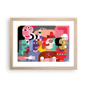 Affisch i ram av ljusek - Vi är från Picasso - 40x30 cm