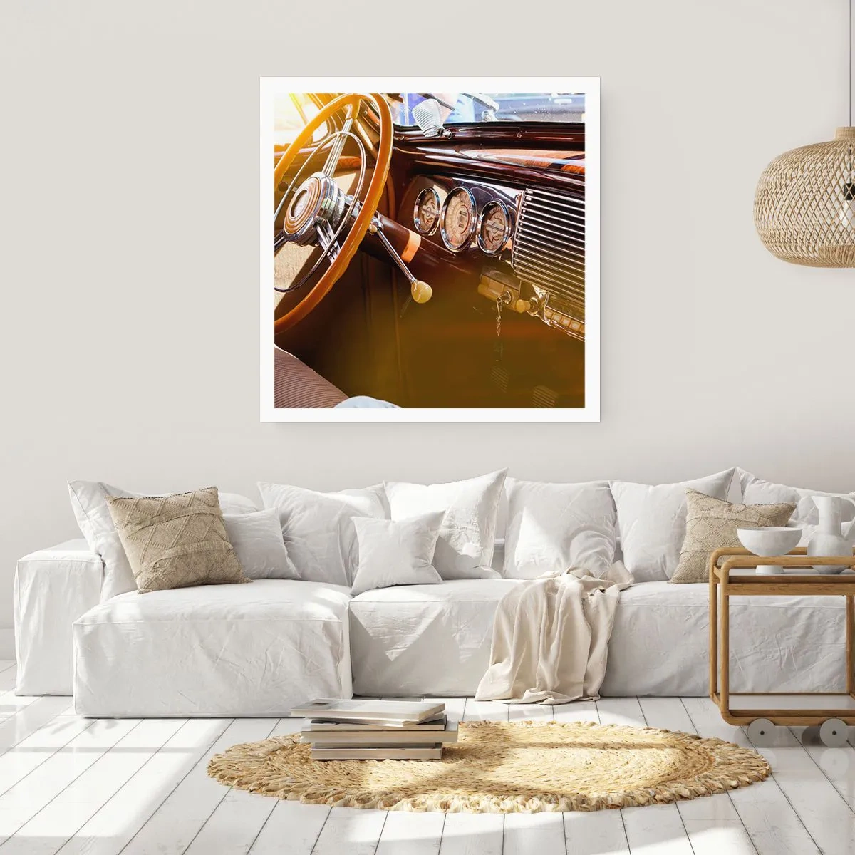 Affisch - Smak av lyx från det förflutna - 30x30 cm