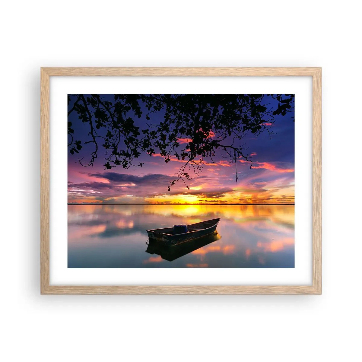 Affisch i ram av ljusek - "Du verkar hänga i mitten av himmelvalvet…" - 50x40 cm